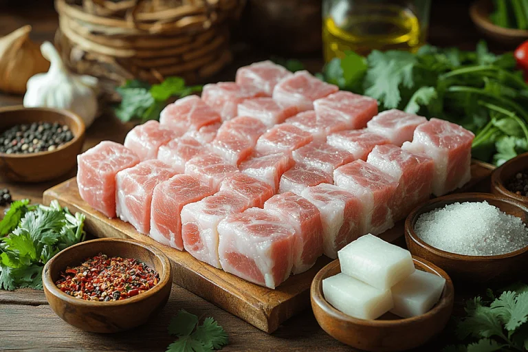 Вкусный рецепт свинины с дайконом для семейного отдыха на Бали | Ингредиенты