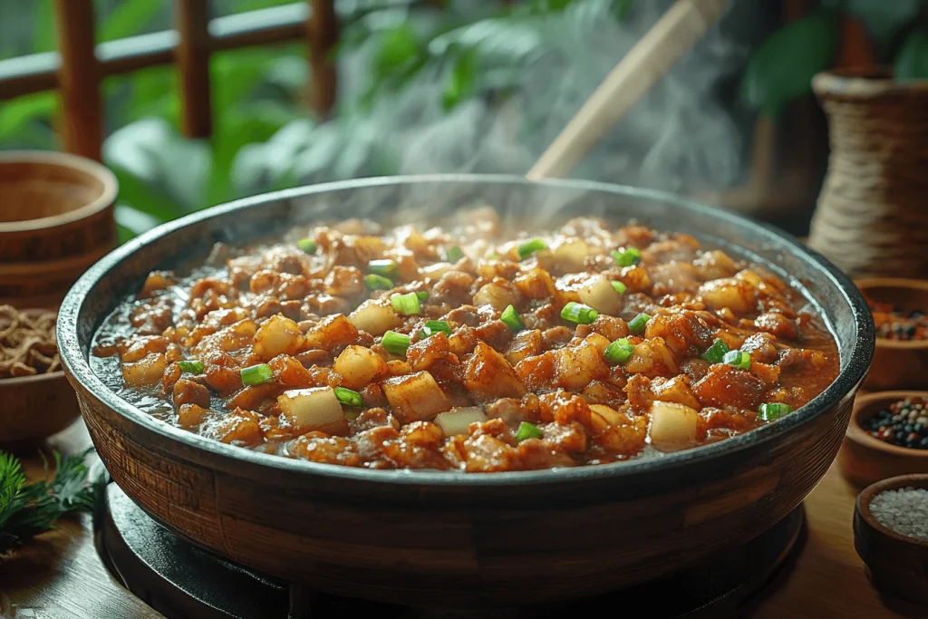 Вкусный рецепт свинины с дайконом для семейного отдыха на Бали | Шаги по приготовлению - 5