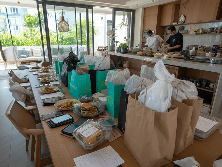 GoFood vs Private Chef Bali 2026 – per meal cost bands, daily family spend and simple villa cooking