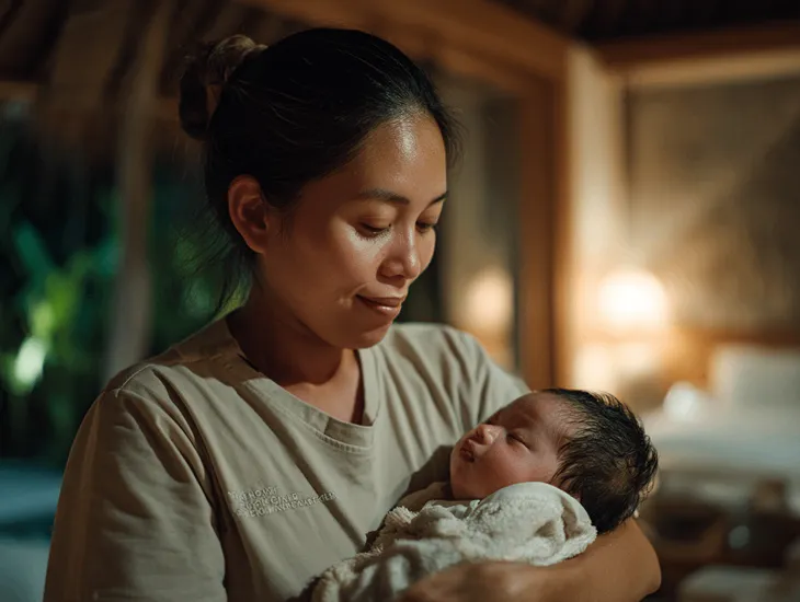 Newborn care specialist in Bali 2026 – hospital network, postpartum doula and night nanny backup