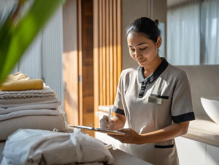 Stop Doing Laundry Bali Villa Maid Duties Checklist 2026 – daily room routines, key zones, timing