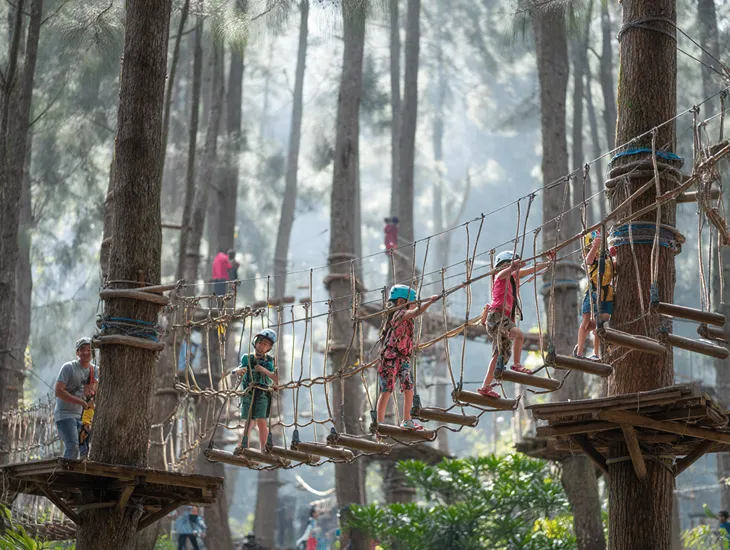 Bedugul canopy park Bali 2026 – jungle circuits, ziplines and cool-climate family canopy fun