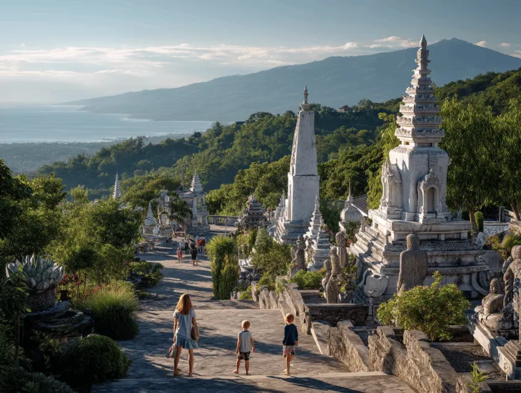 Visiting Temple Brahma Vihara Arama Banjar 2026 – hilltop calm, “little Borobudur” stupa and North Bali views