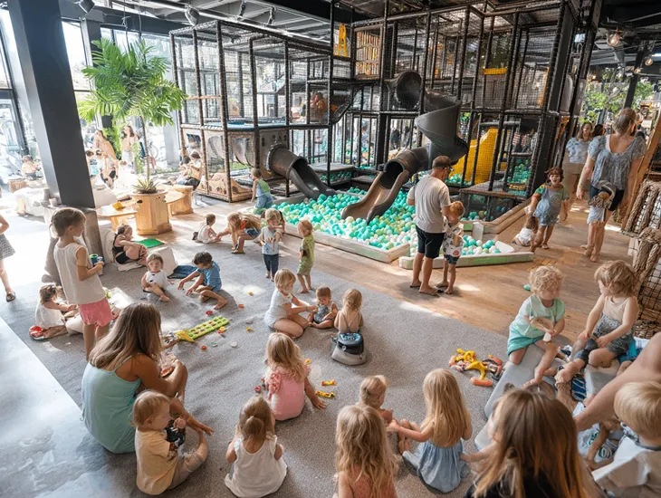 Mai Main Playground Canggu 2026 – indoor play, toddler corner and shaded outdoor zones for play