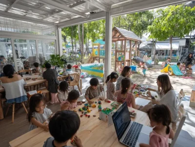 How KidzCafe Sanur Helps Parents Relax While Kids Play