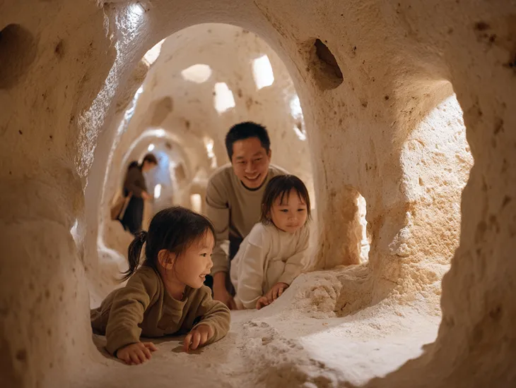 Gala-Gala Underground House in Bali 2026 – Exploring hand-carved limestone tunnels, subterranean living quarters, and historical architecture on Nusa Lembongan.