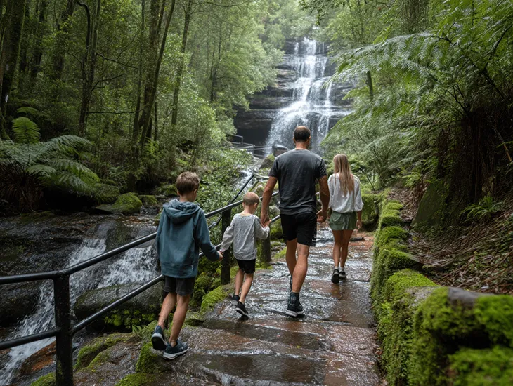 Jungle Trail Safety 2026 – Non-slip footwear and paved steps for safety.