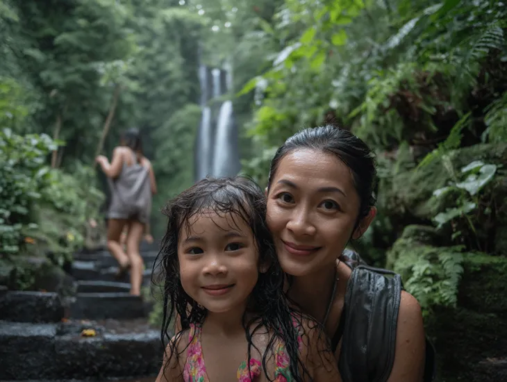 Waterfall walk in Bali 2026 – Safe family exploration, footwear tips, and safety guidelines for mist zones