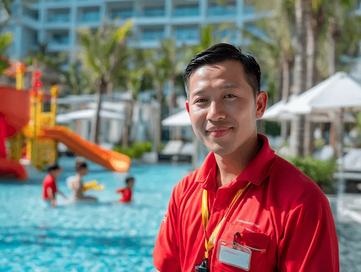 Bali Resort Safety 2026 – Lifeguard supervision standards, pool hygiene protocols, and emergency first aid for children