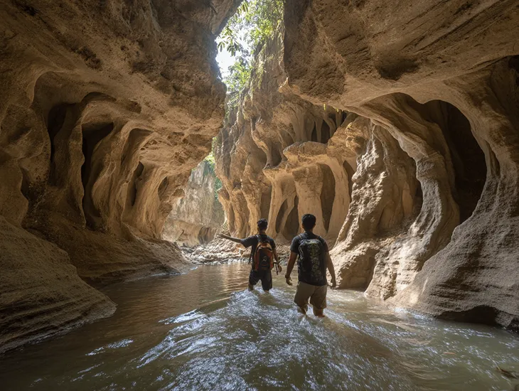 Beji Guwang Canyon 2026 – Hidden river trekking, mandatory guide fees, and slip-resistant footwear recommendations