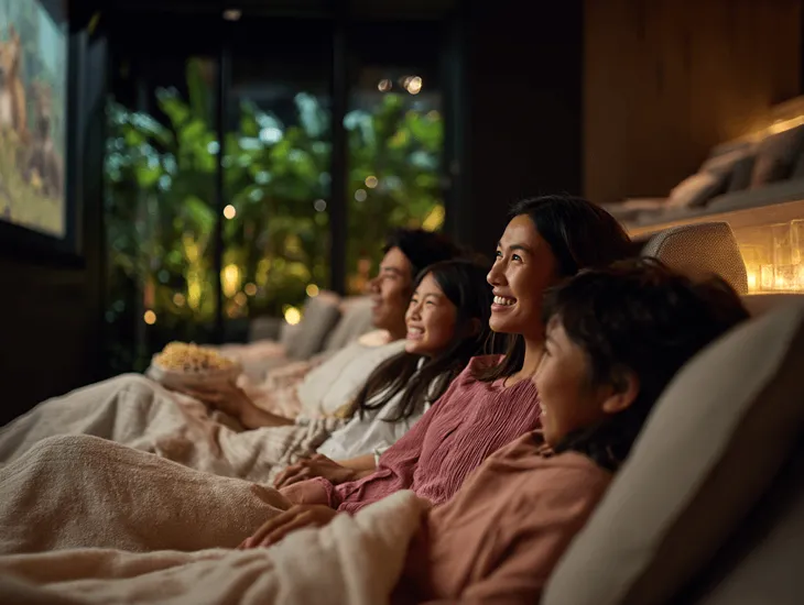 Paddington movie – heartwarming story of kindness and family, with live-action CGI blend, perfect for families in Bali's luxury theaters.