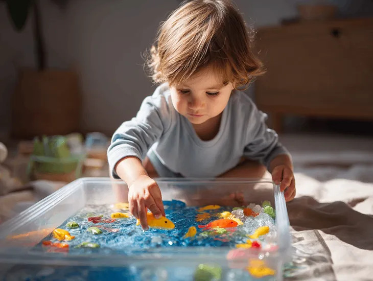 Sensory play in Indonesia 2026 – Tactile learning boxes, non-toxic food coloring safety, and clean water standards for toddlers