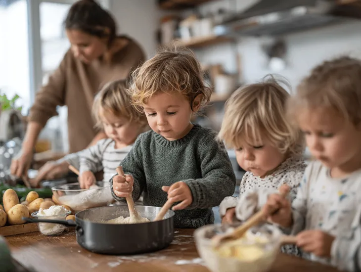 Child kitchen safety 2026. Age-appropriate cooking tasks, knife safety skills, and ingredient preparation for children.
