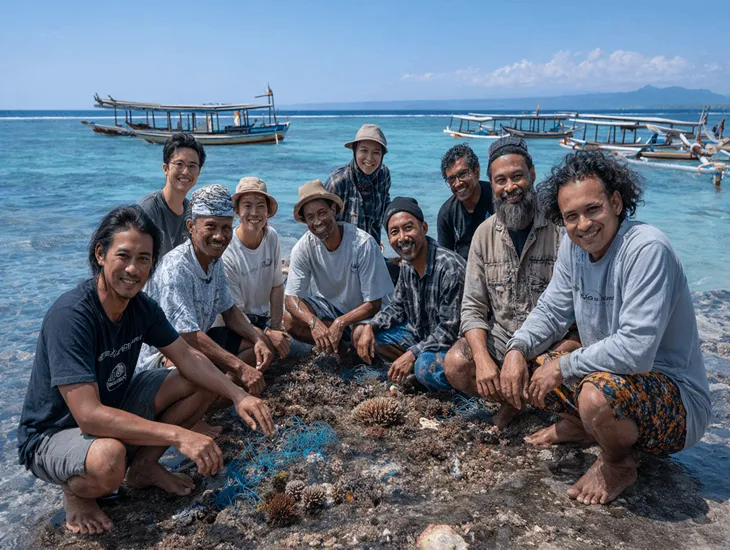 World Ocean Day in Bali 2026 – Local community leaders and expat volunteers planting mangroves in a protected coastal zone