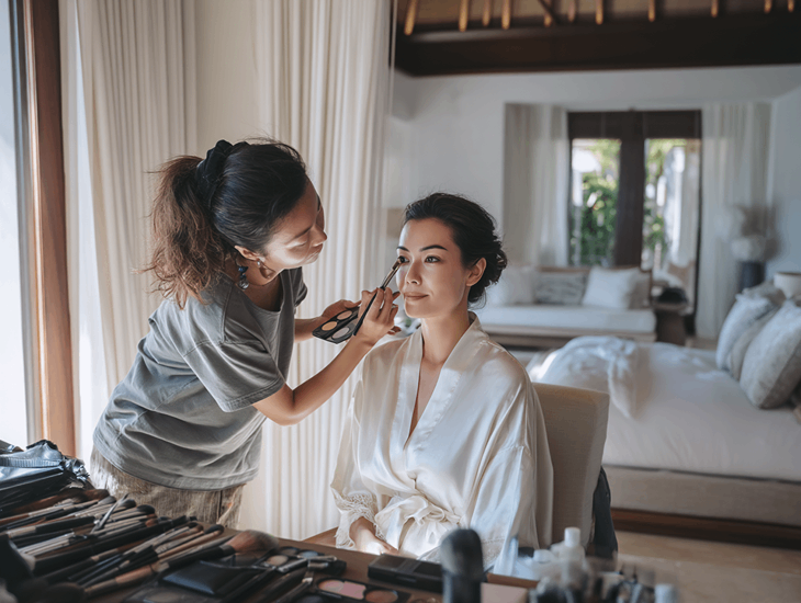 Clean Makeup Tools 2026 – Disposable mascara wands, sanitized palettes, and hygienic application for sensitive bridal skin in Indonesia