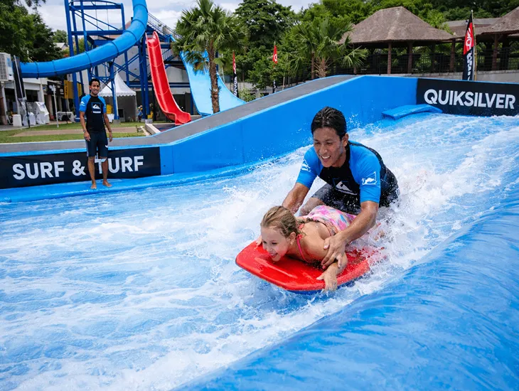 Artificial Waves in Indonesia – Simulated surfing experiences, water park attractions, and safe family fun