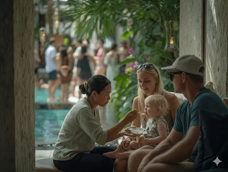 Cretya Ubud in Bali – Itinerary balancing strategy, adult-only venue mindset, and nanny support for safe family planning