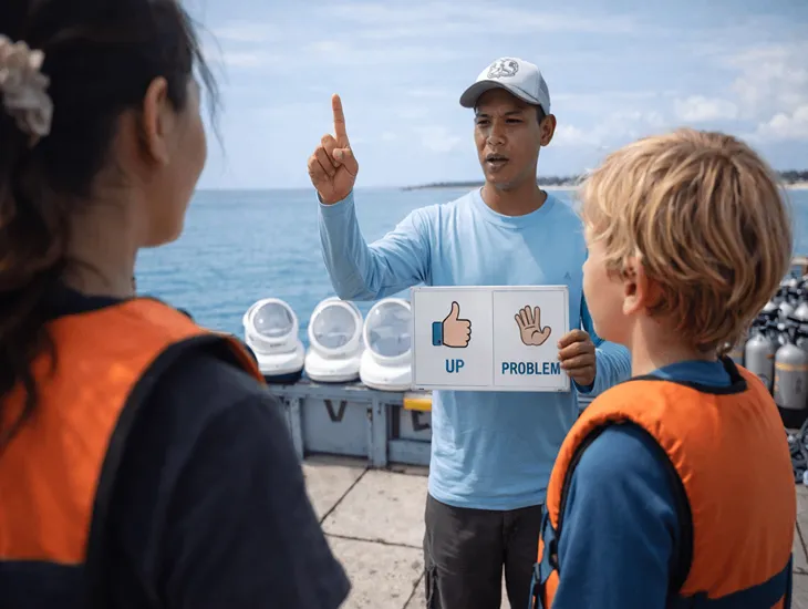 Drowning Prevention in Indonesia – Water safety, emergency hand signals, and marine risk prep