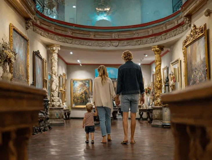 Art Galleries in Bali 2026 – Blanco Renaissance Museum tour, dramatic villa interiors, and engaging art exploration for older kids