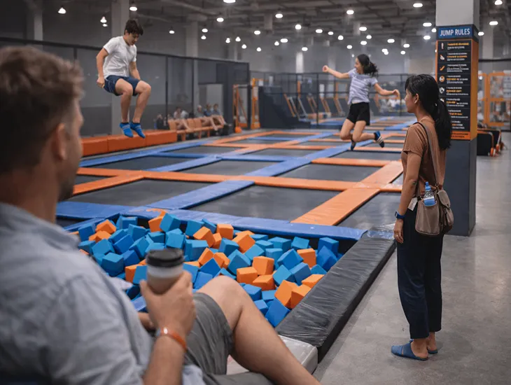 Indoor Trampoline Centers 2026 – Physical activities, jump safety rules, and secure coastal recreation.