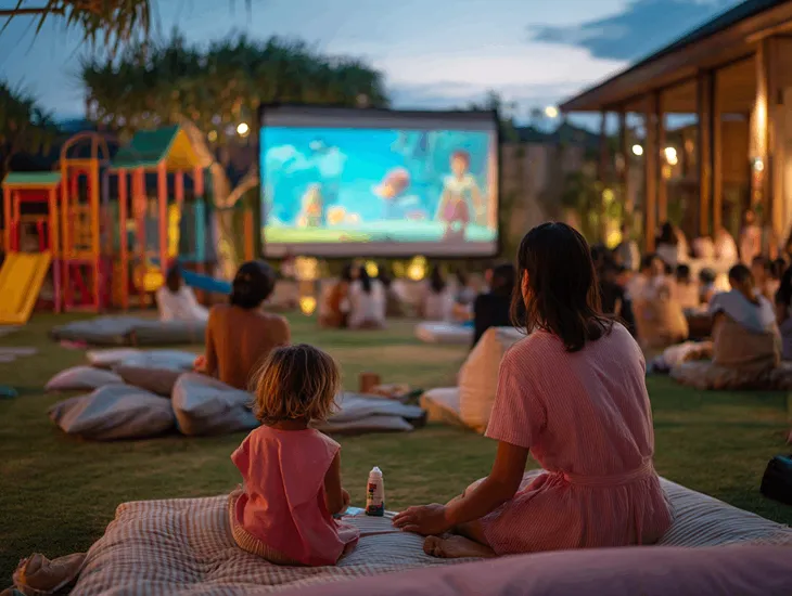 Tamora Gallery in Bali 2026 – Free pop-up movie nights, playground supervision needs, and nanny support for safe expat family evenings
