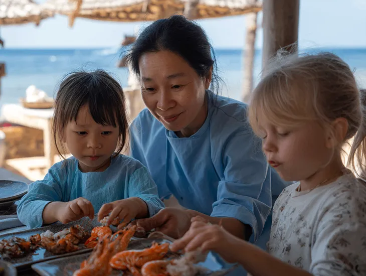 Jimbaran Seafood Feast 2026 – Freshness cues, clean cooking stations, and food safety for WNAs