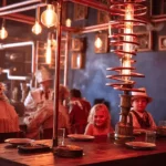 Frankenstein’s Laboratory in Bali 2026 – A spooky cabaret stage with professional performers in zombie costumes engaging with a family audience.