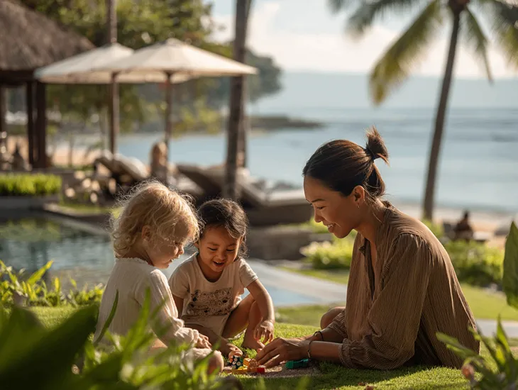 5-Star Hotels in Bali 2026 – Interactive kids' club activities and shallow bay waters for family fun