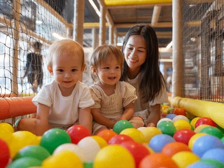 Best Malls in Bali at Icon Bali Mall in Sanur with indoor playground, soft play zone, and family-friendly facilities