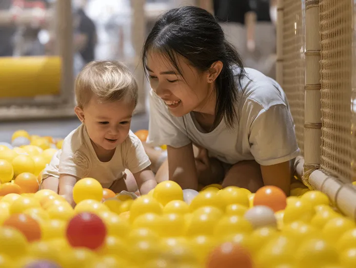Best Malls in Bali at Living World with Kidzlandia indoor playground, ball pits, stroller-friendly layout, and family facilities