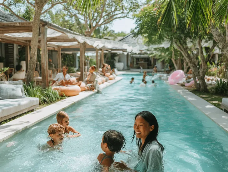 Soulshine Wellness Resort 2026 – High-energy family yoga sessions, live music-driven wellness, and teen-focused creative movement in Bali