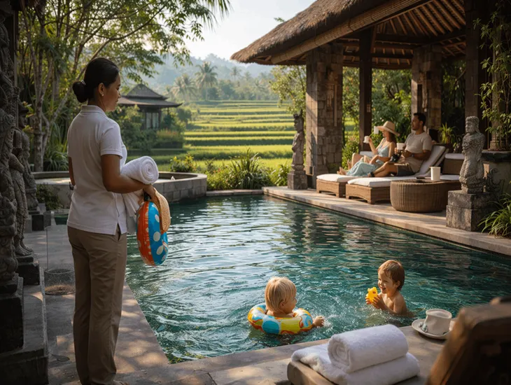 Villas in Ubud for Families 2026 – Private pool luxury, rice terrace views, and butler service