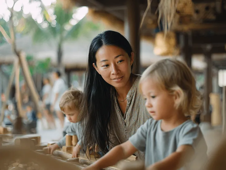 Bali Babysitter Activities 2026 – Educational games, pool safety supervision, and creative play for expat children in Indonesia.
