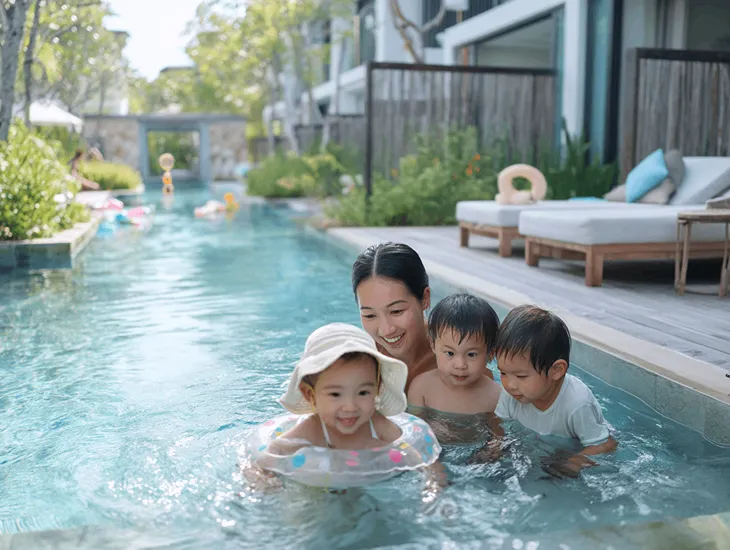 Best Pools in Bali 2026 – Affordable family resort access, shallow splash areas for toddlers, and stress-free pool time for parents