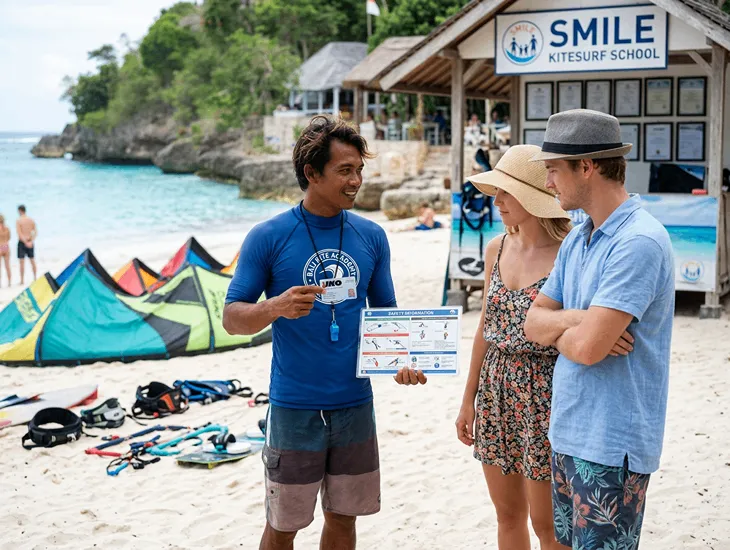 Water sports in Indonesia 2026 – Motorized rescue boats, first aid protocols, and professional instructor certifications in Sanur.