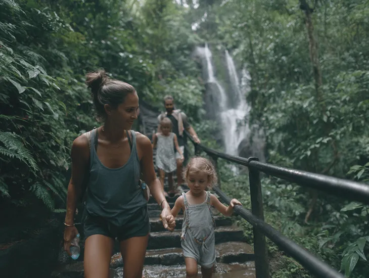Parenting in Bali 2026 – Professional guidelines for hiking with children, including hydration and gear checks.