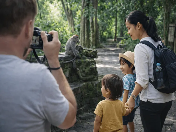 Kids in Bali 2026 – Toddler enjoying a traditional painting workshop with a local art teacher