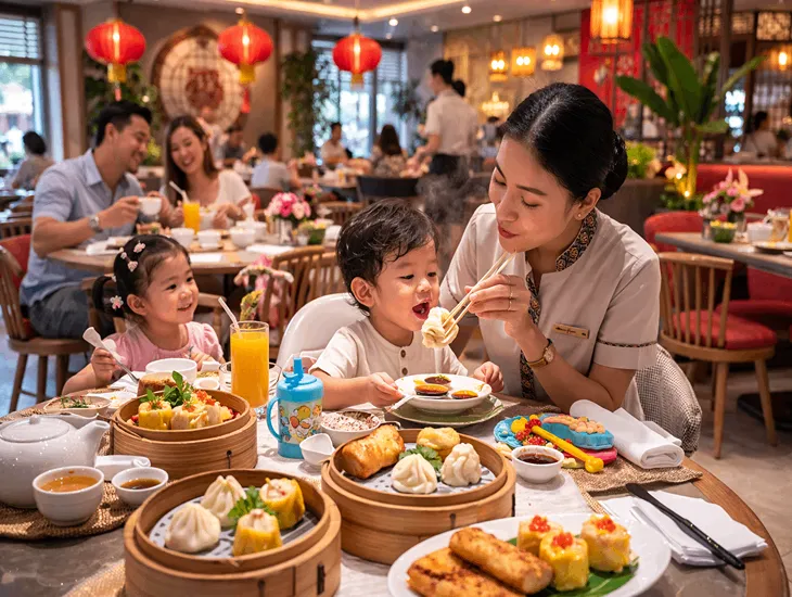 Kid-Friendly Restaurants in Seminyak 2026 – Safe dim sum dining, toddler meal support, and calm Sunday brunch supervision