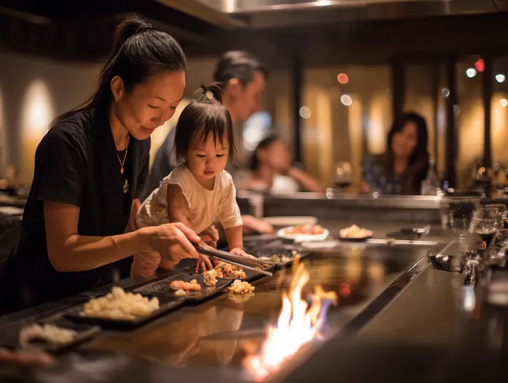 Kid-Friendly Restaurants in Seminyak 2026 – Teppanyaki safety, toddler supervision, and calm family dining