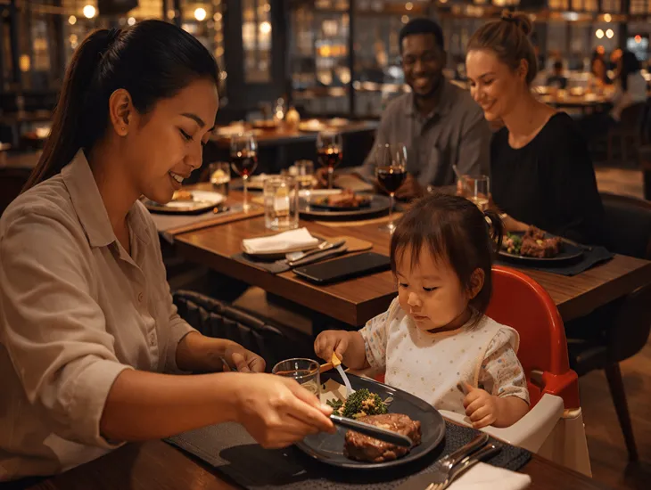 Steak Restaurants in Bali 2026 – Family dining support, toddler supervision, and safe table service