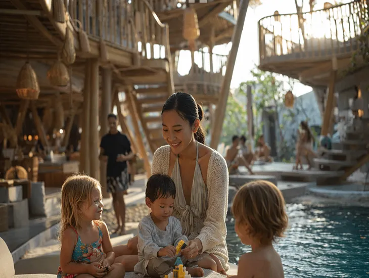 Kid-Friendly Beach Clubs in Bali 2026 – Split-level safety, lower-deck play, and pool supervision support