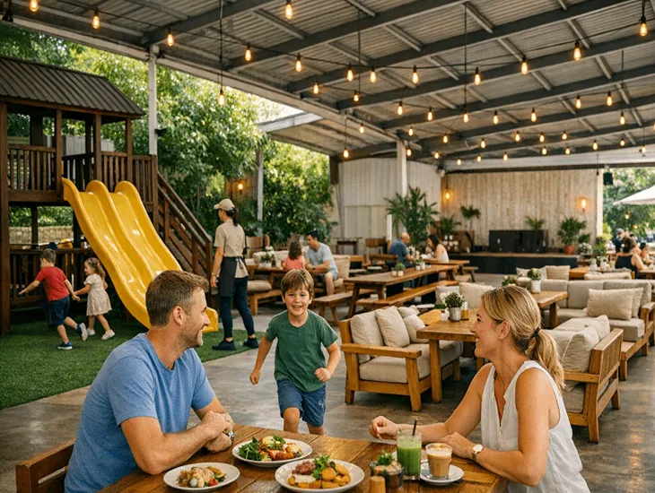 Kid-Friendly Restaurants in Bali – Play areas, children’s menus, and safe family brunch spaces in Canggu