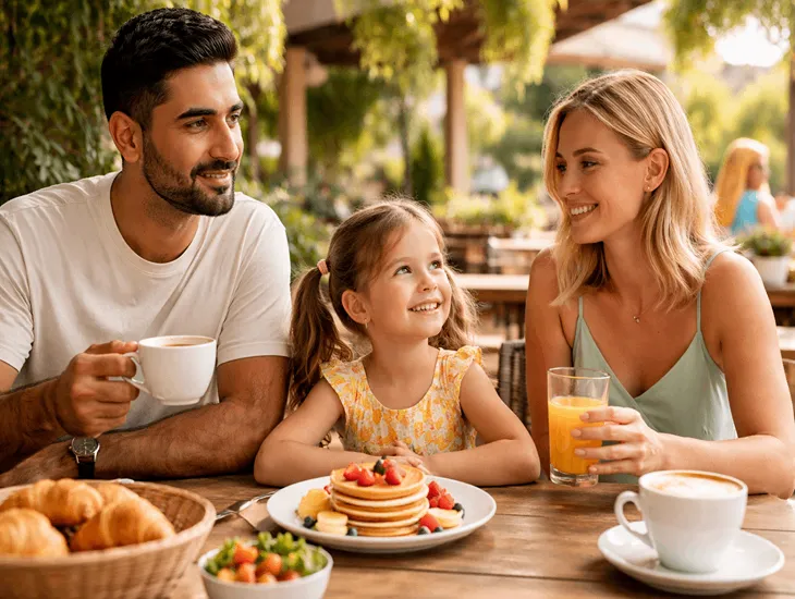 Kid-Friendly Cafes in Bali – Open-air family café, playground fun, and relaxed dining for parents and children