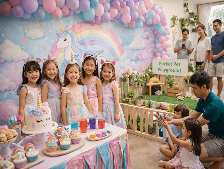 Themed Birthday Celebrations in Bali – Magical unicorn decor, interactive pet playgrounds, and creative event hosting for children's milestones.