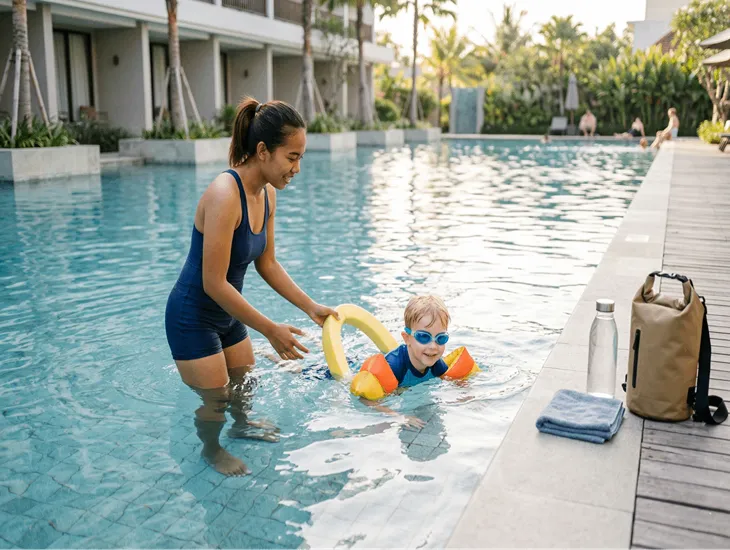Child Safety in Indonesia 2026 – First aid protocols, pool fencing checks, and emergency contact lists.
