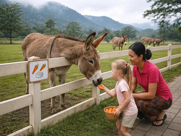 Bali Farm House for Kids 2026 – Educational animal feeding sessions and safety protocols for families in Bedugul.