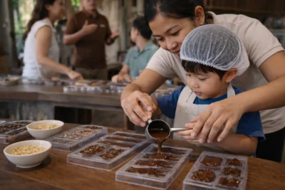 Chocolate Factory Workshop in Bali for Families: Make Your Own Treats