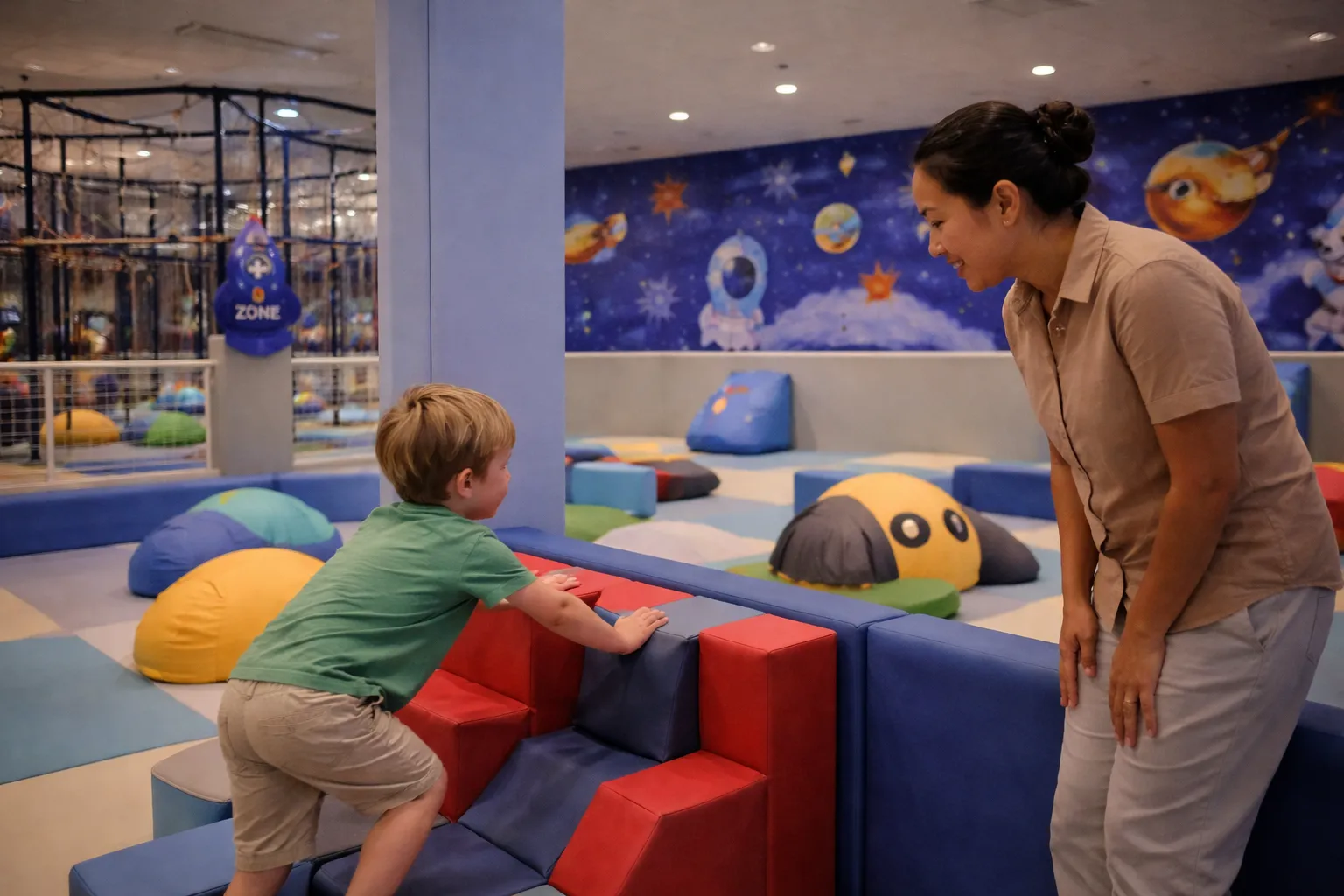 Indoor adventure in Bali 2026 – Safe climbing and soft play structures for younger kids in Indonesia.