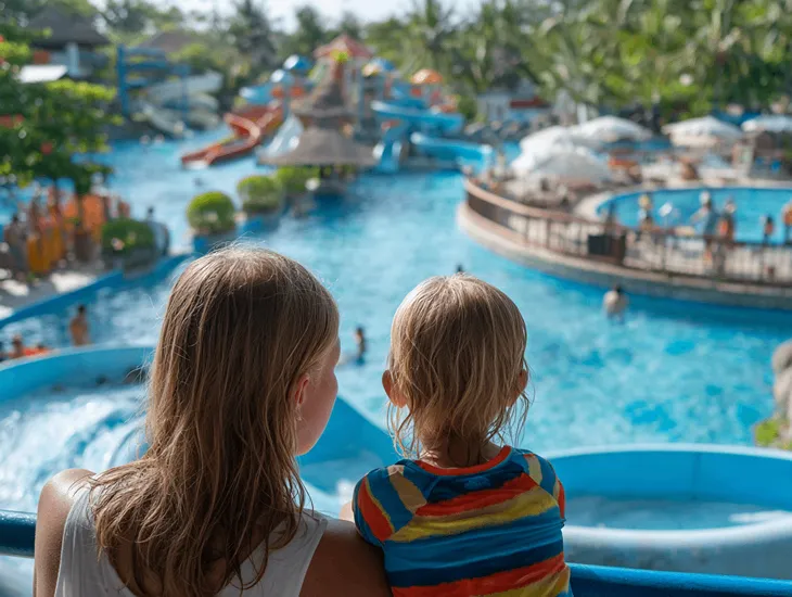 Waterpark Safety in Lovina 2026 – Slippery surfaces, hot ground hazards, inconsistent supervision, and constant child monitoring