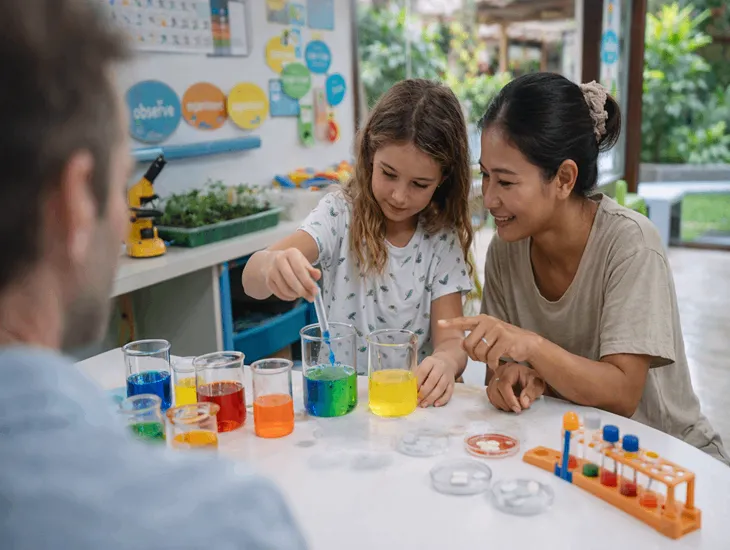 Smart play in Bali 2026 – Science experiments, cause-and-effect learning, and laboratory exploration for kids in Indonesia